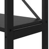 vidaXL Estante de libros Roble Negro 156 x 25 x 167 cm