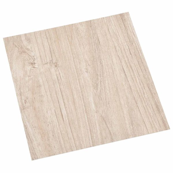 vidaXL Tablas de Suelo 55 pcs Marr&oacute;n Claro 5,11 m&sup2; PVC