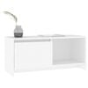 vidaXL Mueble para TV de madera contrachapada blanco 90x35x40 cm