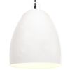 vidaXL L&aacute;mpara colgante industrial redonda 25 W blanca 42 cm E27