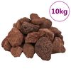 vidaXL Rocas volc&aacute;nicas rojas 10 kg 5-8 cm