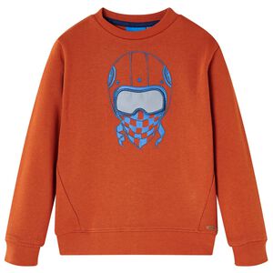 Sudadera infantil color teja claro 104