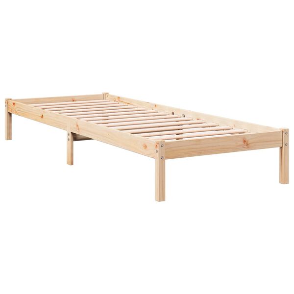 vidaXL Cama extralarga sin colchón madera maciza de pino 90x220 cm