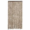 vidaXL Cortina antimoscas chenilla beige y marrón 100x200 cm