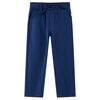 vidaXL Pantalones infantiles con cord&oacute;n azul marino 140