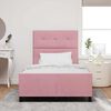 vidaXL Cama tipo Box Spring con cabecera Rosa 120 x 190 cm Terciopelo