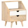 vidaXL Mesita de noche de madera maciza de mango 40x30x50 cm