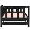 vidaXL Sof&aacute; cama extra&iacute;ble madera maciza de pino negro 2x(80x200) cm