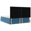 vidaXL Cama con almacenamiento y LED con LED Azul Oscuro 160 x 200 cm