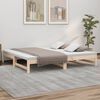 vidaXL Sof&aacute; cama extra&iacute;ble madera maciza de pino 2x(75x190) cm