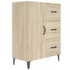 vidaXL Aparador de madera de ingenier&iacute;a roble Sonoma 69,5x34x90 cm