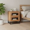 vidaXL Mesita de noche de madera maciza de acacia 40x30x50 cm