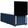 vidaXL Cama box spring con colch&oacute;n tela azul 90x190 cm