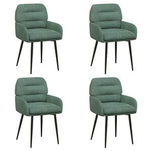 vidaXL Sillas de comedor 4 uds. Terciopelo Verde Mar 59 x 59,5 x 90 cm