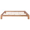 vidaXL Estructura de cama sin colch&oacute;n madera maciza roble 160x200 cm