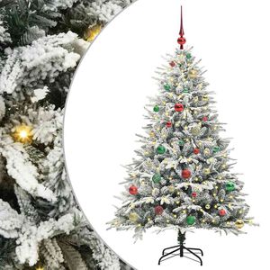 vidaXL &Aacute;rbol de Navidad Artificial Pre-iluminado con Juego de Bolas