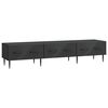 vidaXL Mueble de TV Negro 147 x 34,5 x 30 cm Madera de Ingenier&iacute;a