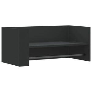 vidaXL Estante de pared madera de ingenier&iacute;a negro 70,5x35x30,5 cm