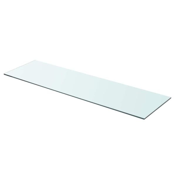 vidaXL Panel de estante vidrio claro 90x25 cm