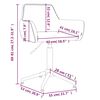 vidaXL Silla de comedor giratoria de terciopelo gris claro