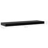 vidaXL Estantes flotantes de pared 2 unidades negro 80x20x3,8 cm