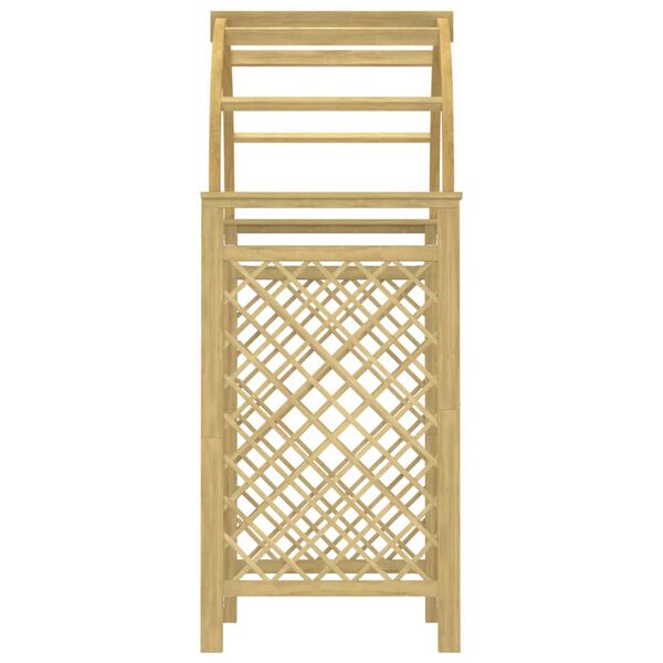 vidaXL Arco con enrejado madera maciza impregnada 141x97x243 cm