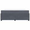 vidaXL Estructura de cama con colch&oacute;n Gris oscuro 180 x 200 cm tela