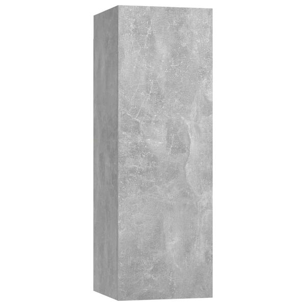 vidaXL Mueble para TV madera contrachapada gris hormig&oacute;n 30,5x30x90 cm