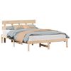 vidaXL Estructura de cama Marr&oacute;n 150 x 200 cm Madera maciza de Pino