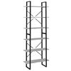 vidaXL Estanter&iacute;a alta madera contrachapada gris Sonoma 80x30x210 cm