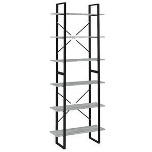 vidaXL Estanter&iacute;a alta madera contrachapada gris Sonoma 80x30x210 cm