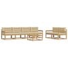 vidaXL Conjunto de sof&aacute;s de exterior 6 uds. y Beige