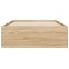 vidaXL Cama con cajones madera ingeniería roble Sonoma 90x200 cm