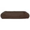 vidaXL Coj&iacute;n para perros con almohadas tela oxford marr&oacute;n 89x75x19 cm