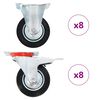 vidaXL Ruedas 16 unidades 100 mm