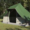 vidaXL Carpa Tipi con techo Verde 364 x 281 x 257 cm tafetán