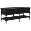 vidaXL Zapatero madera de ingenier&iacute;a negro 102x42x45 cm