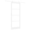 vidaXL Puerta Corredera 93 x 232 cm Madera de pino maciza y vidrio