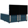vidaXL Cama box spring con colch&oacute;n terciopelo azul oscuro 180x200 cm