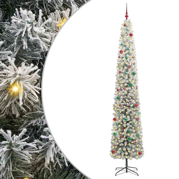 vidaXL &Aacute;rbol de Navidad artificial Verde 270 cm PVC, Acero y Pl&aacute;stico