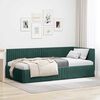 vidaXL Estructura de cama en esquina Verde oscuro 100 cm x 200 cm