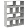 vidaXL Estantería madera de ingeniería gris hormigón 100x33x125,5 cm