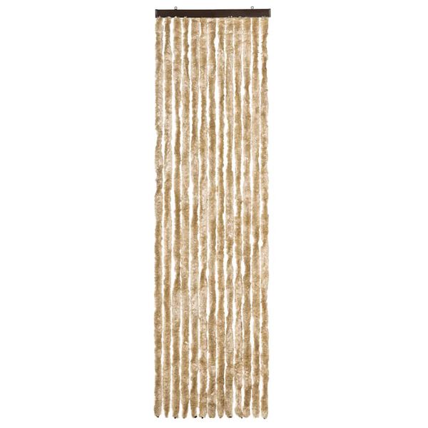 vidaXL Cortina mosquitera de chenilla beige 56x185 cm
