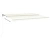 vidaXL Toldo retr&aacute;ctil autom&aacute;tico crema 500x300 cm