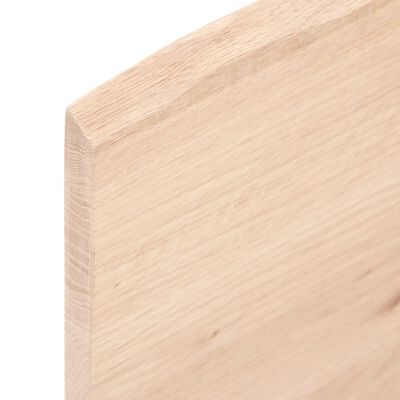 vidaXL Tablero de mesa madera maciza de roble sin tratar 60x50x2 cm