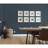 DUTCH WALLCOVERINGS Papel pintado Geometric azul y dorado