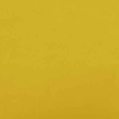 vidaXL Silla de relajación con reposapiés terciopelo amarillo mostaza