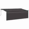vidaXL Toldo retr&aacute;ctil Antracita 400 x 200 cm Poli&eacute;ster y Aluminio