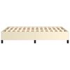 vidaXL Estructura de cama sin colch&oacute;n cuero sint&eacute;tico crema 120x190 cm
