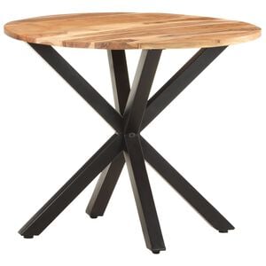 vidaXL Mesa auxiliar de madera maciza de acacia 68x68x56 cm